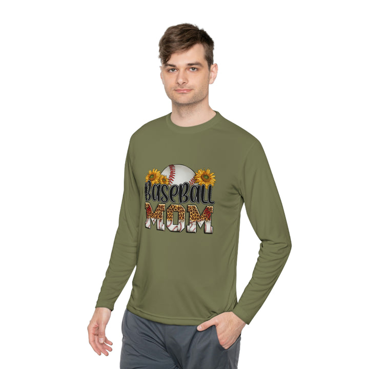 BASEBALL-MOM-Unisex Lightweight Long Sleeve Tee