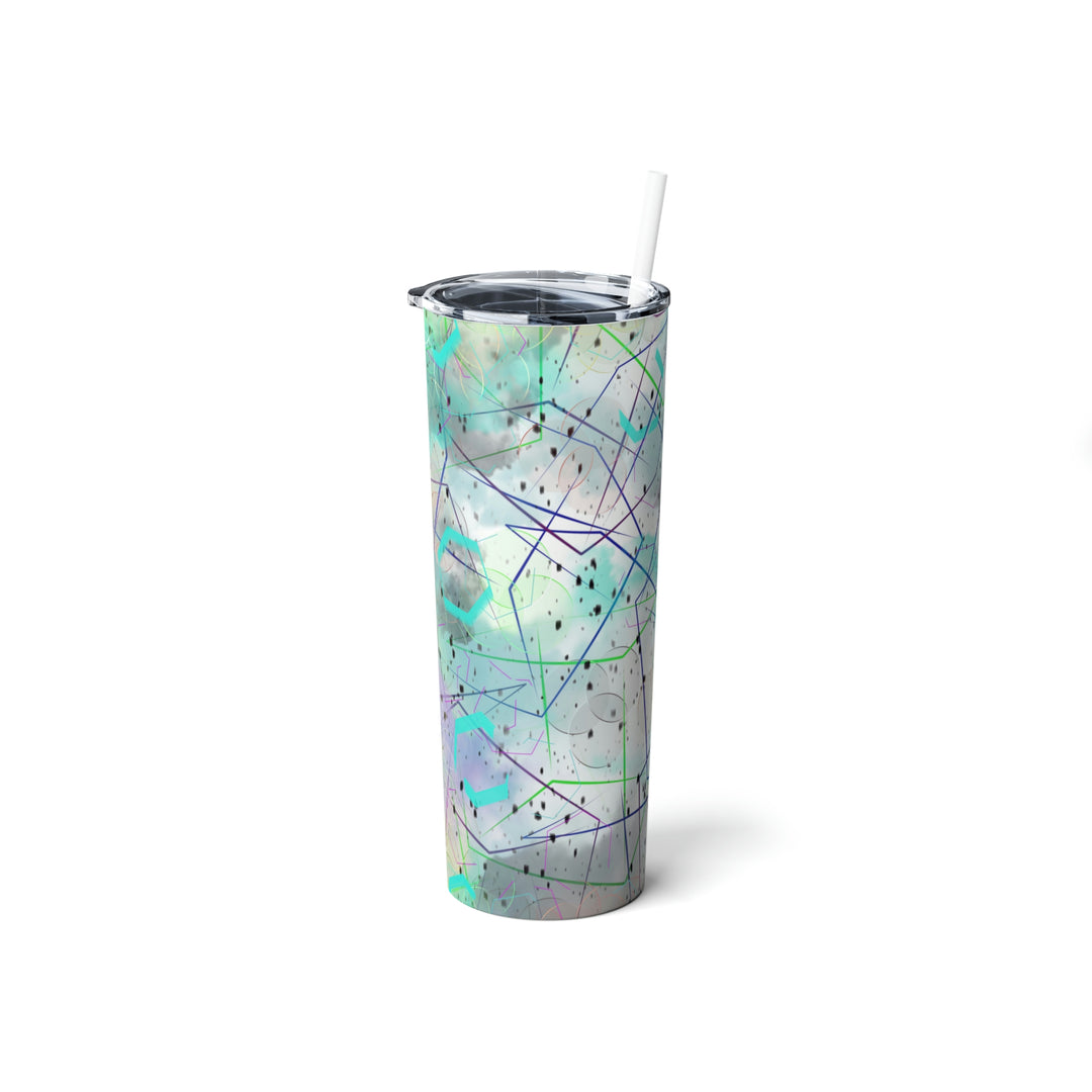 RETRO-Skinny Steel Tumbler with Straw, 20oz