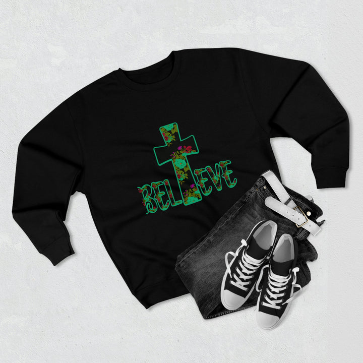 BELIEVE-Unisex Premium Crewneck Sweatshirt