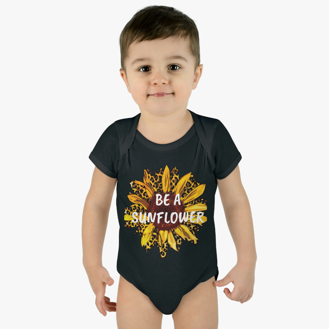 BE A SUNFLOWER-Infant Baby Rib Bodysuit