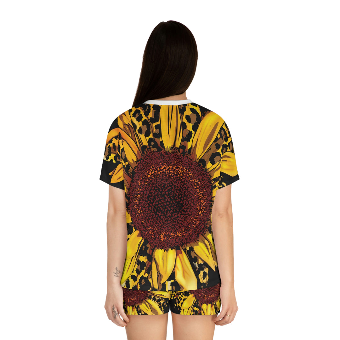 SUNFLOWER-Women's Short Pajama Set (AOP)