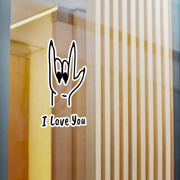 I LOVE YOU-Kiss-Cut Vinyl Decals