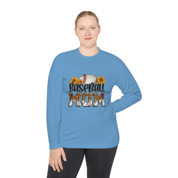 BASEBALL-MOM-Unisex Lightweight Long Sleeve Tee