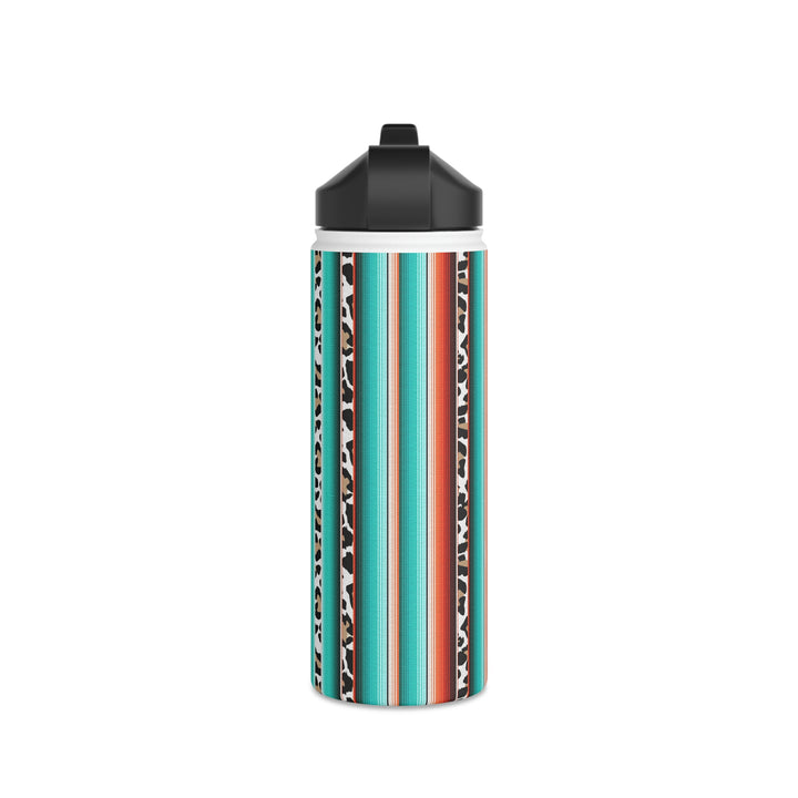 green leopard-Stainless Steel Water Bottle, Standard Lid