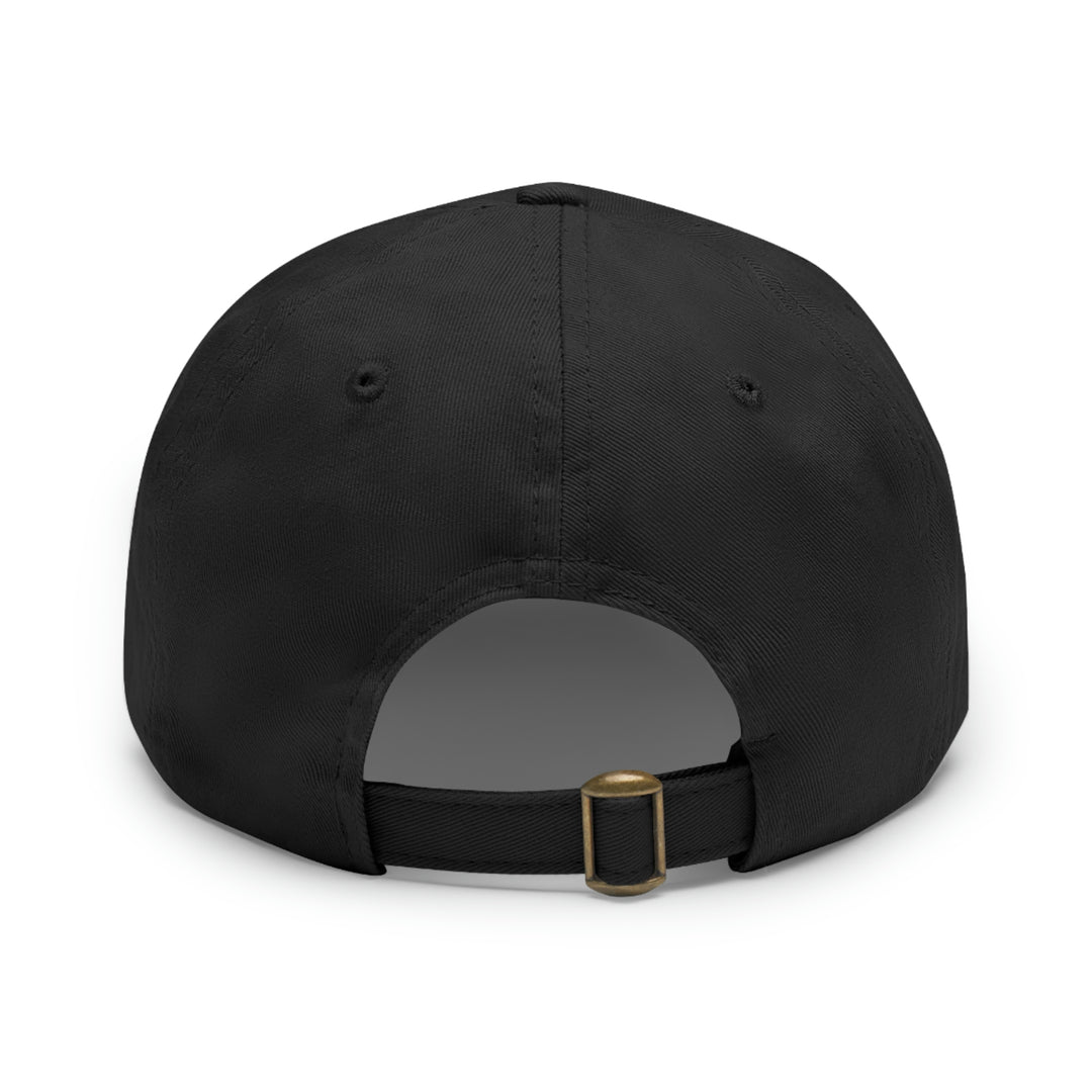 old cool Dad Hat with Leather Patch (Rectangle)