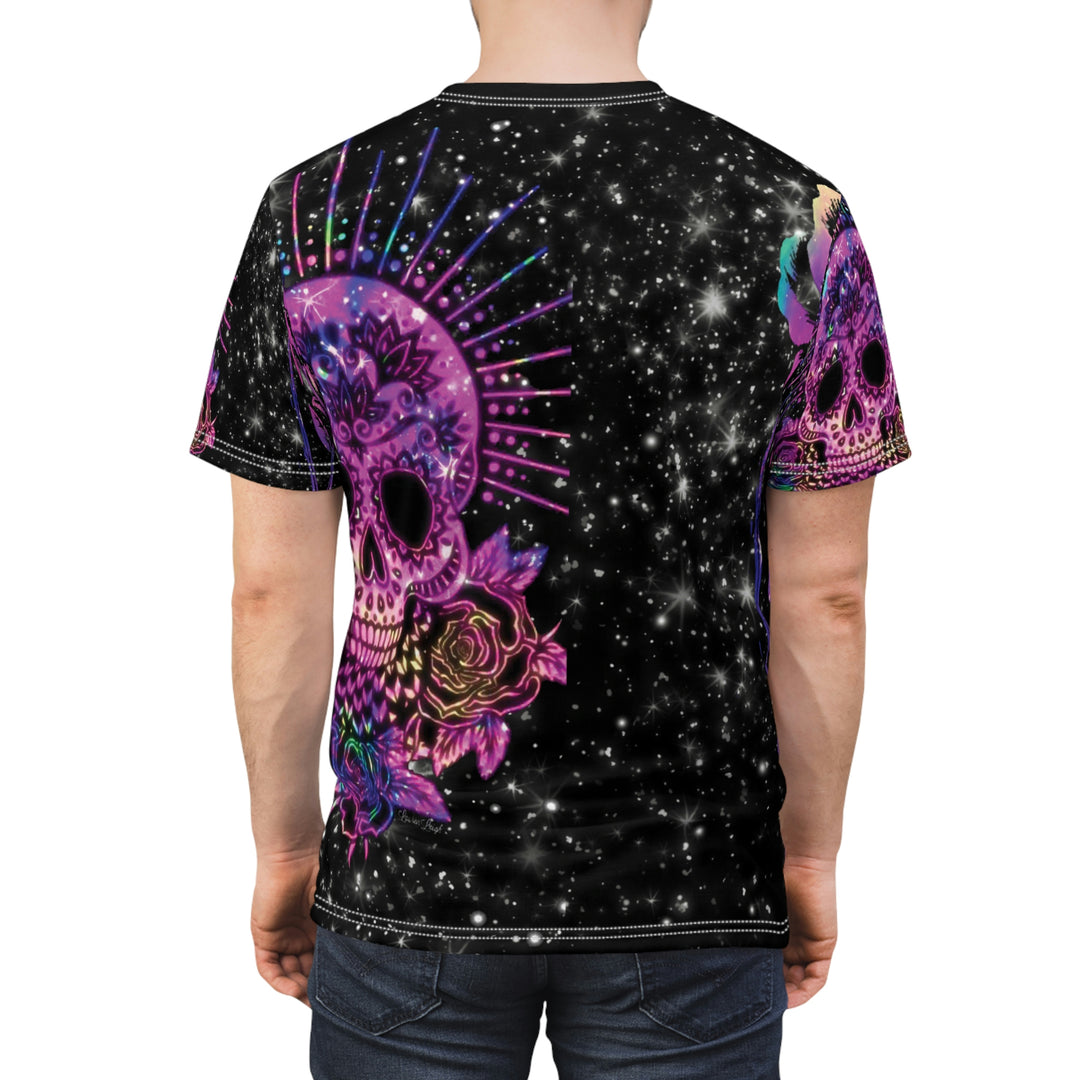 SKULL-Unisex AOP Cut & Sew Tee