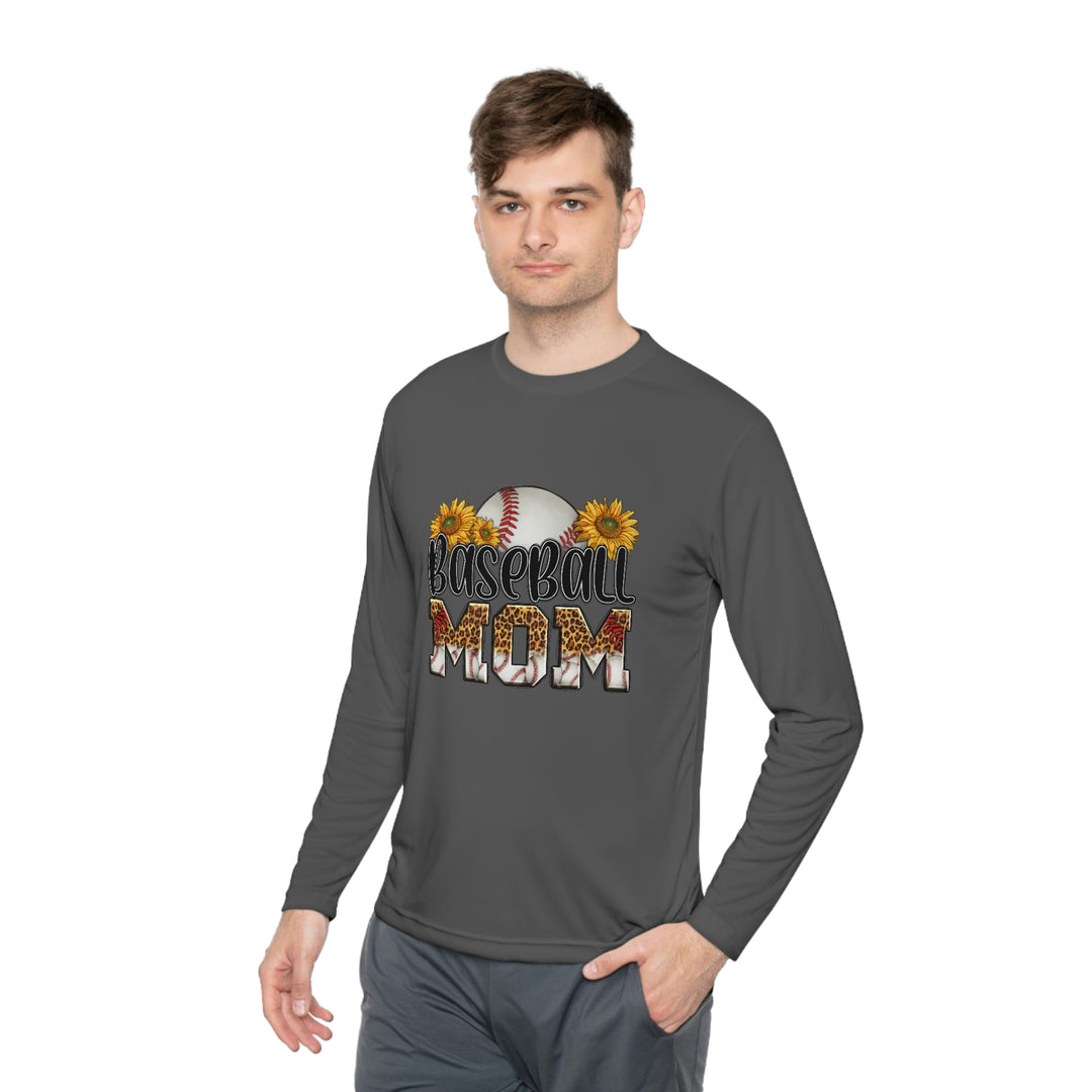 BASEBALL-MOM-Unisex Lightweight Long Sleeve Tee