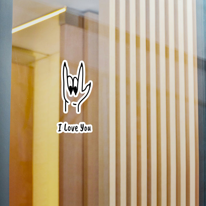 I LOVE YOU-Kiss-Cut Vinyl Decals