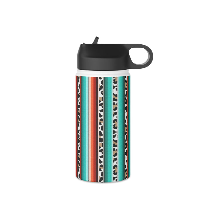 green leopard-Stainless Steel Water Bottle, Standard Lid