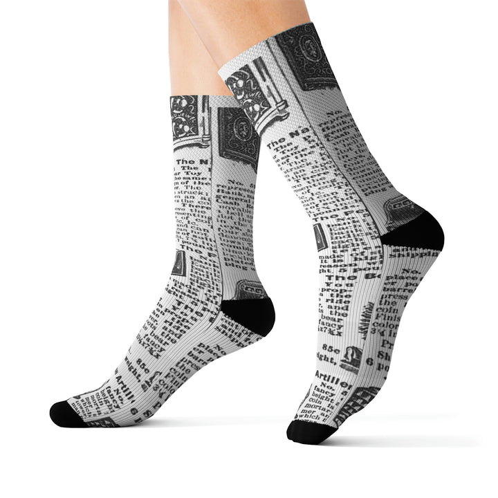 newpaper-Sublimation Socks