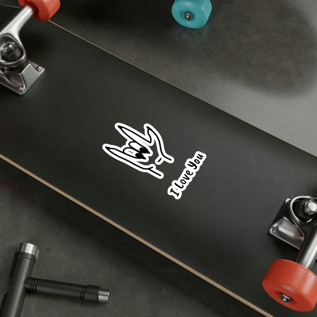 I LOVE YOU-Kiss-Cut Vinyl Decals