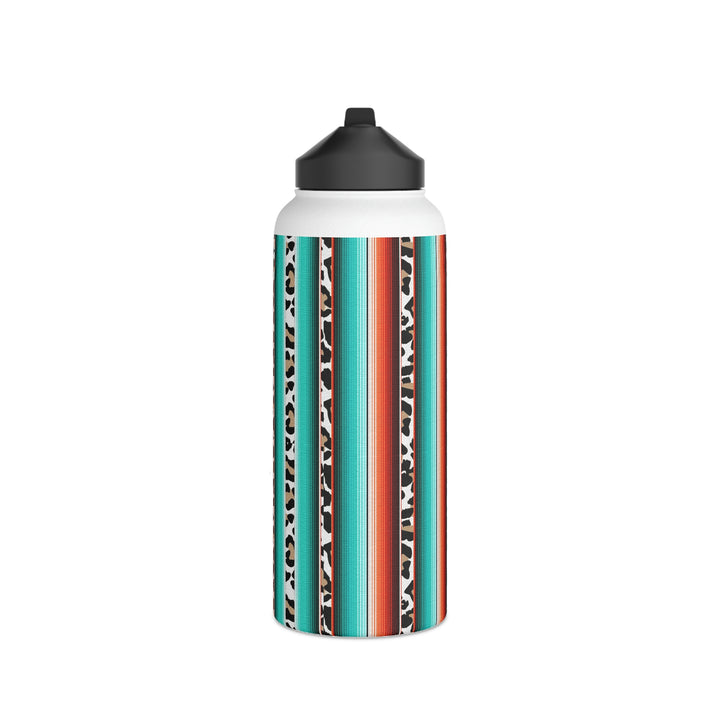 green leopard-Stainless Steel Water Bottle, Standard Lid