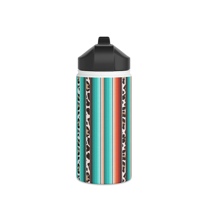 green leopard-Stainless Steel Water Bottle, Standard Lid