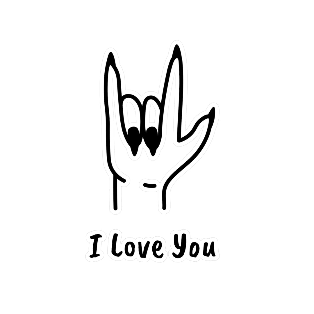 I LOVE YOU-Kiss-Cut Vinyl Decals