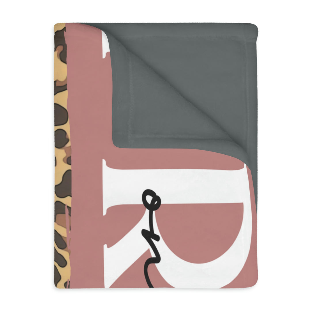 PRAY-Velveteen Minky Blanket (Two-sided print)