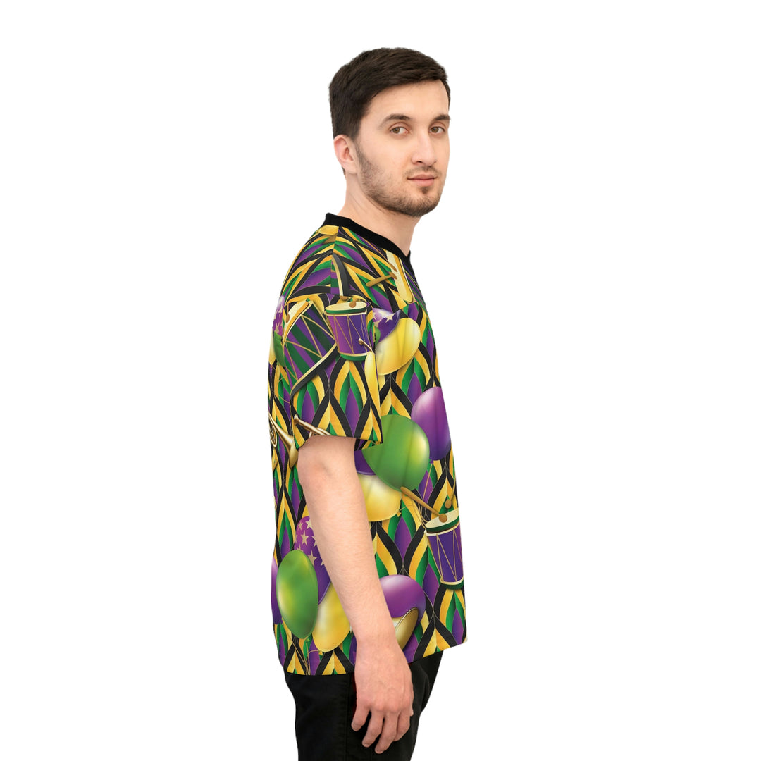 MARDI-GRAS-Unisex Football Jersey (AOP)