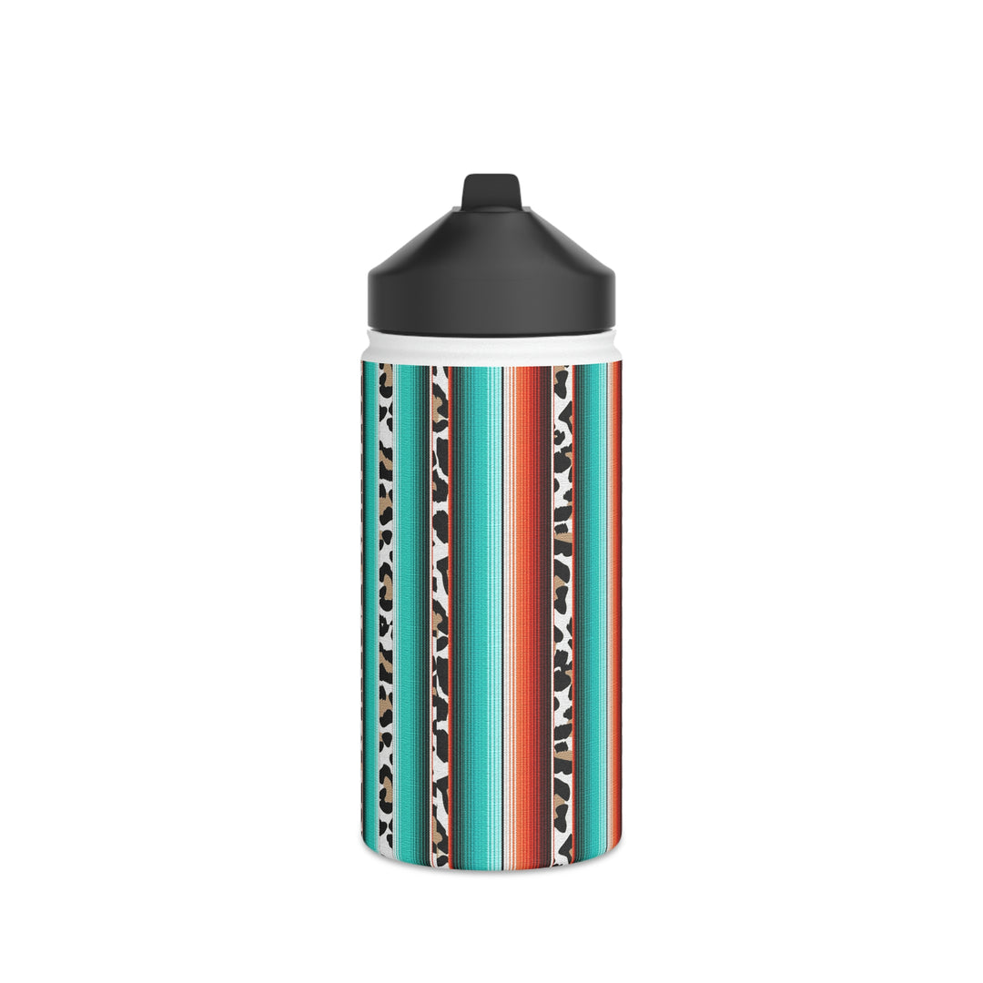 green leopard-Stainless Steel Water Bottle, Standard Lid