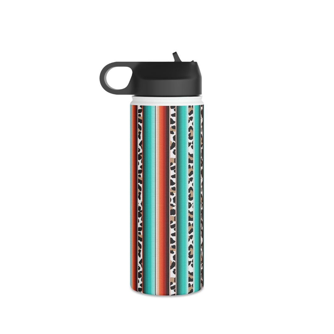 green leopard-Stainless Steel Water Bottle, Standard Lid