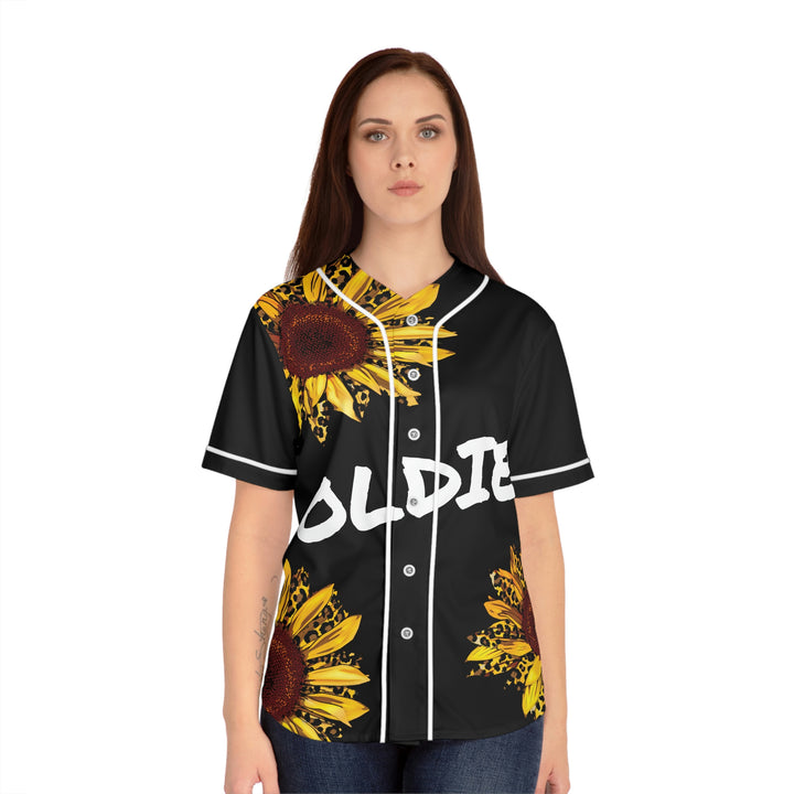 SUNFLOWER SOLDIER-Women's Baseball Jersey (AOP)