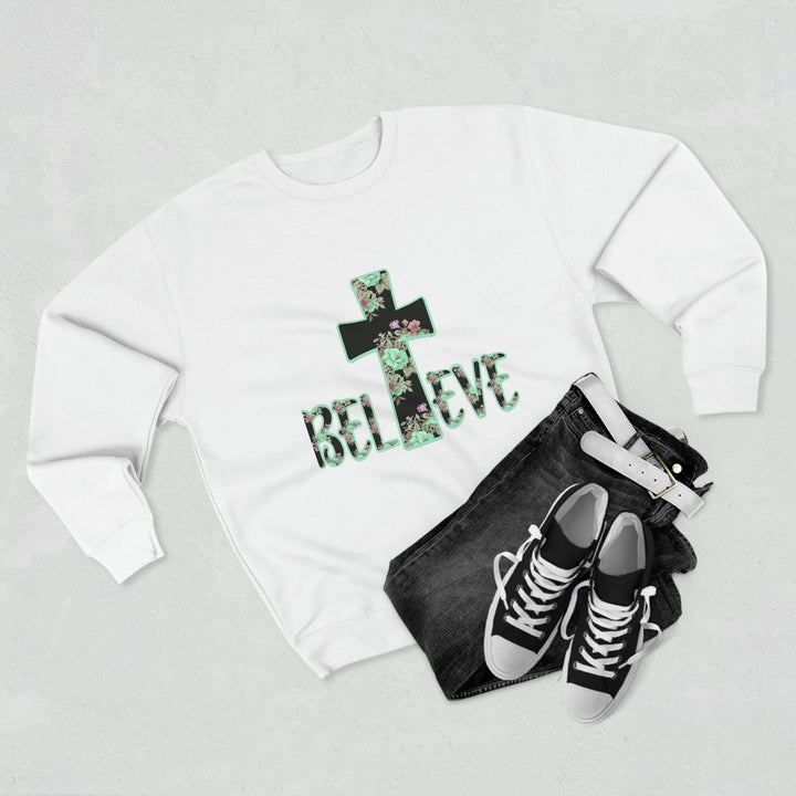 BELIEVE-Unisex Premium Crewneck Sweatshirt