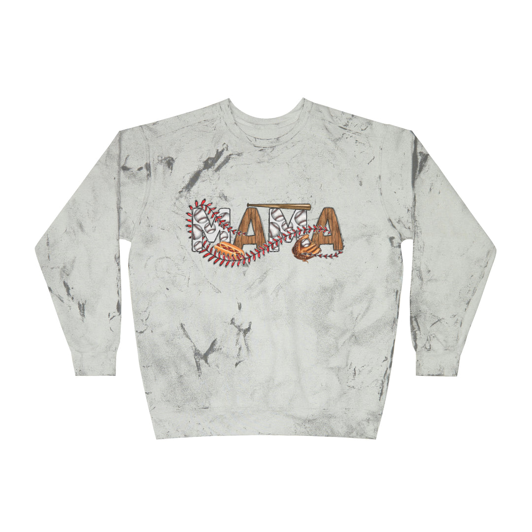 SOFTBALL MOM-Unisex Color Blast Crewneck Sweatshirt
