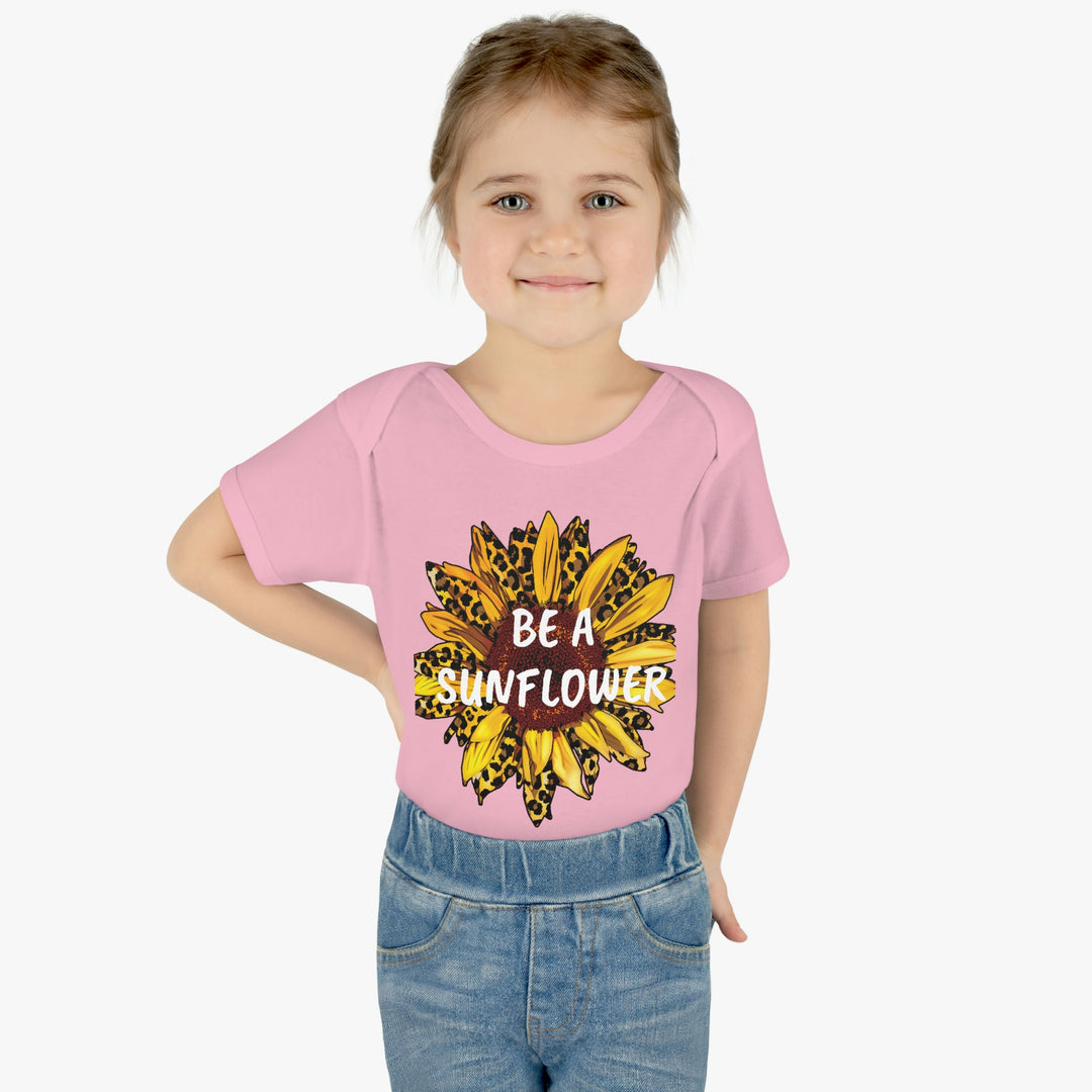 BE A SUNFLOWER-Infant Baby Rib Bodysuit