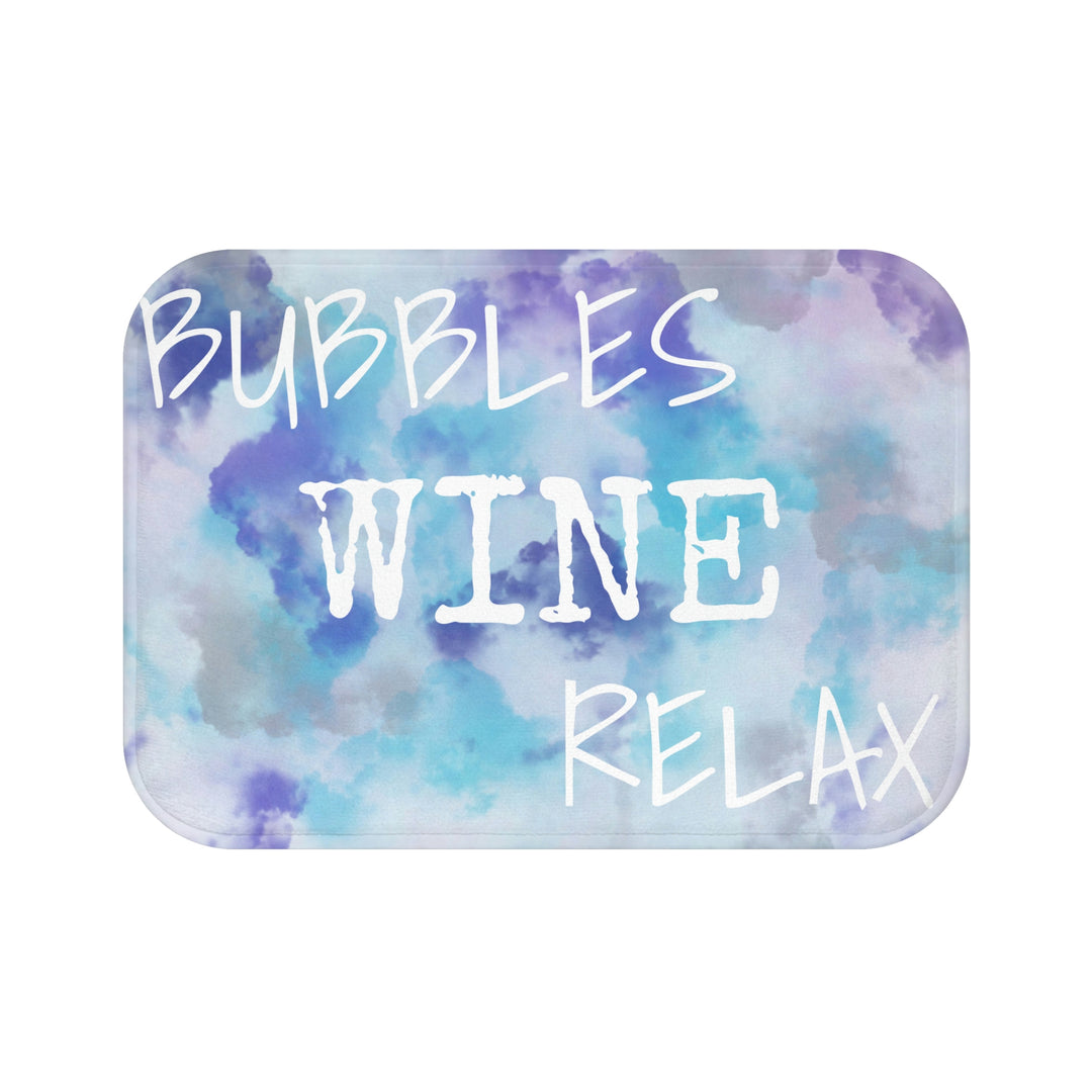 BUBBLES-WINE-RELAX-Bath Mat