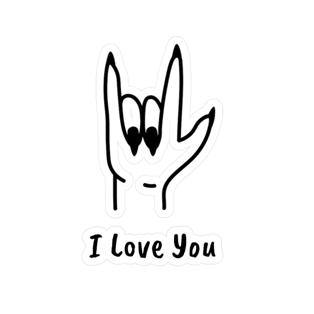 I LOVE YOU-Kiss-Cut Vinyl Decals