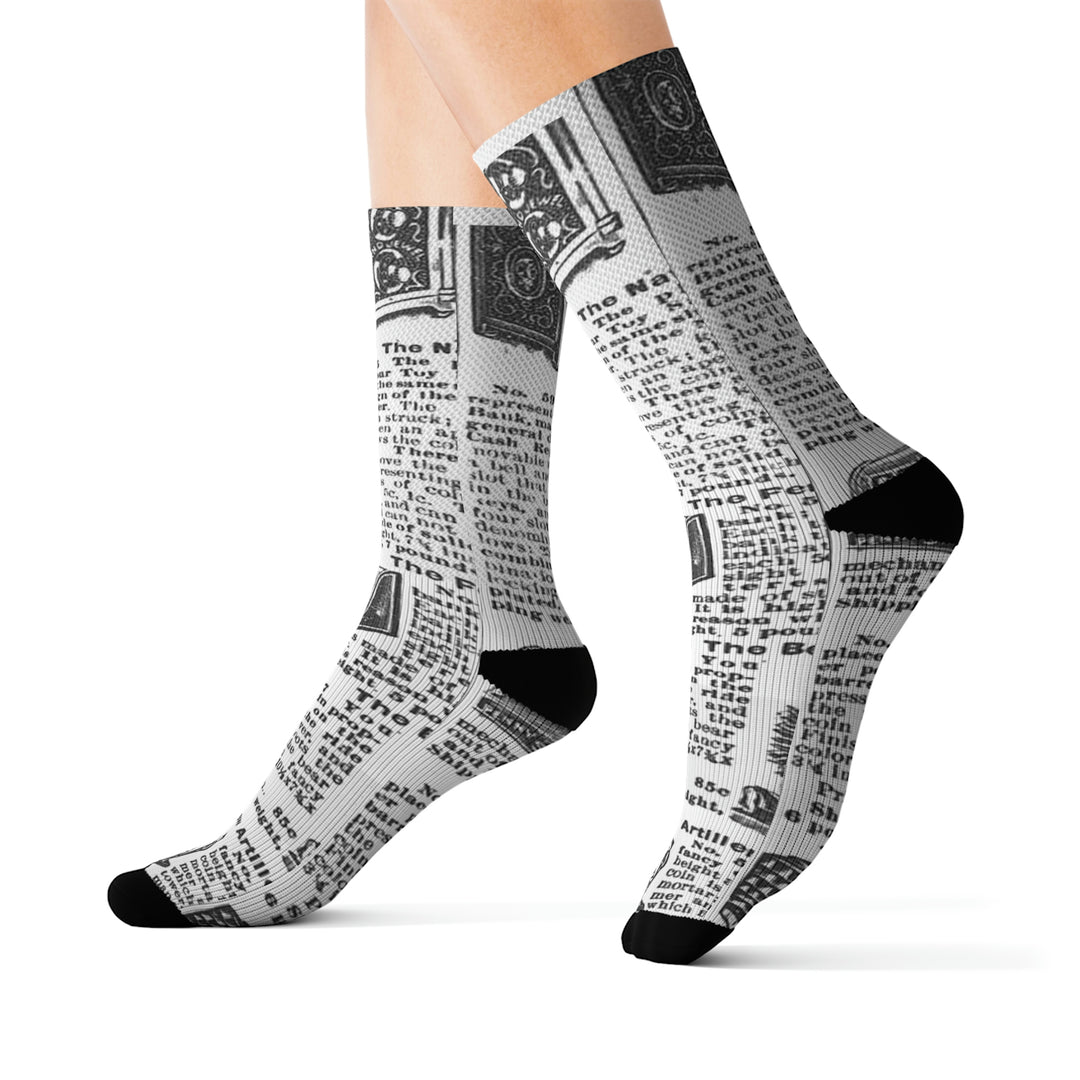 newpaper-Sublimation Socks