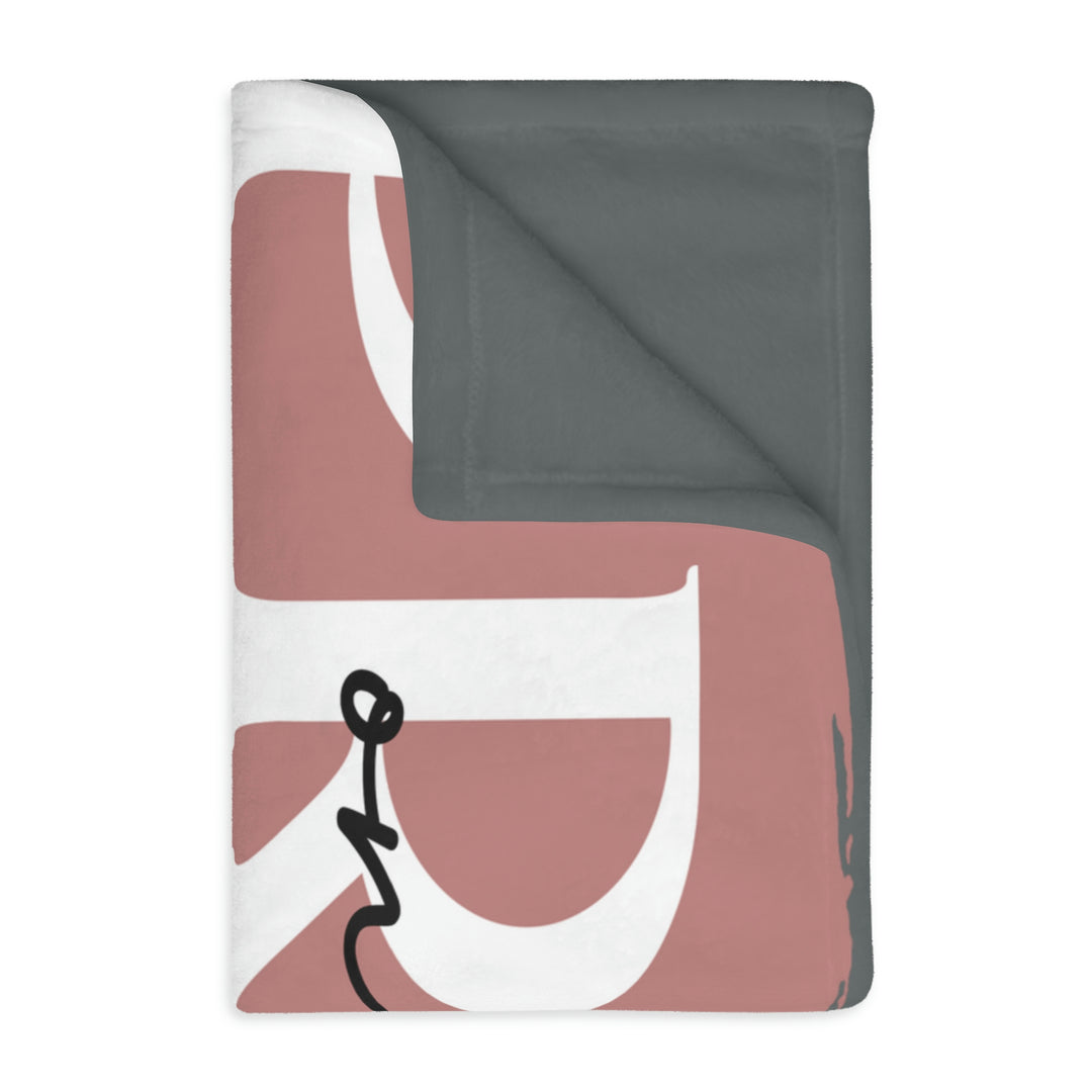 PRAY-Velveteen Minky Blanket (Two-sided print)