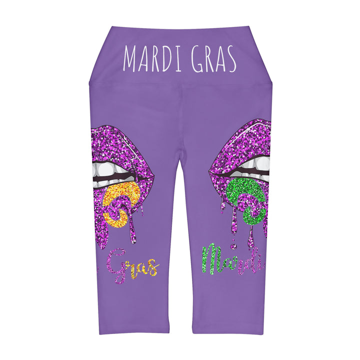MARDI GRAS-Yoga Capri Leggings