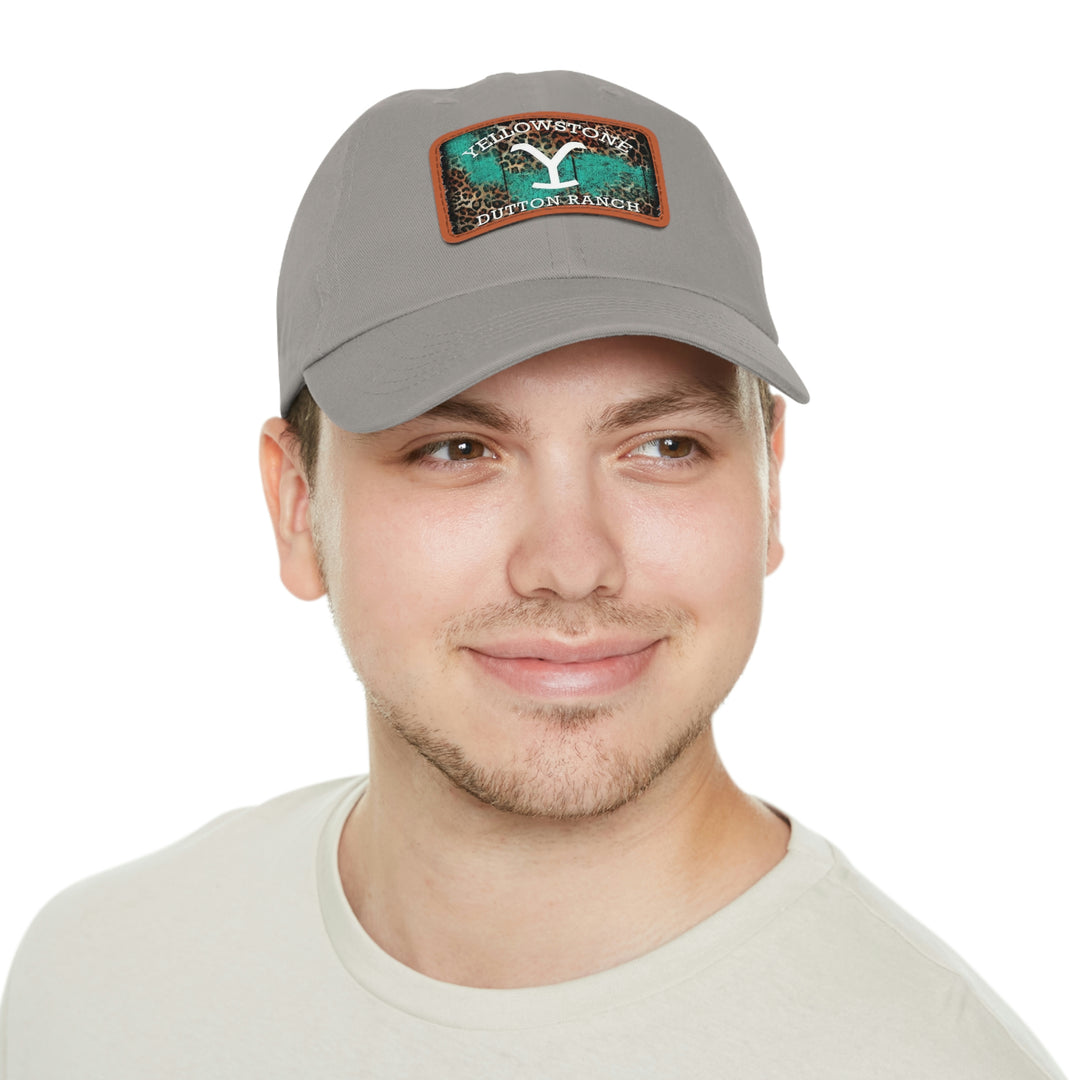 yellowstone-Dad Hat with Leather Patch