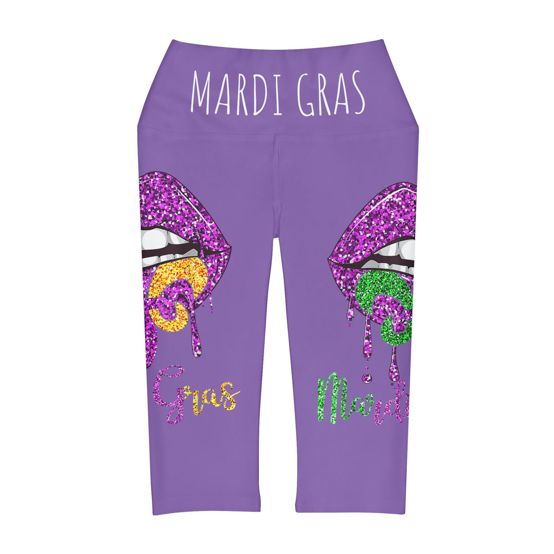 MARDI GRAS-Yoga Capri Leggings
