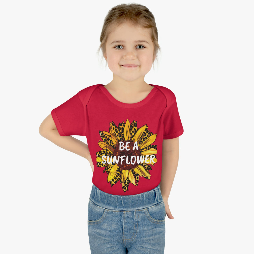 BE A SUNFLOWER-Infant Baby Rib Bodysuit