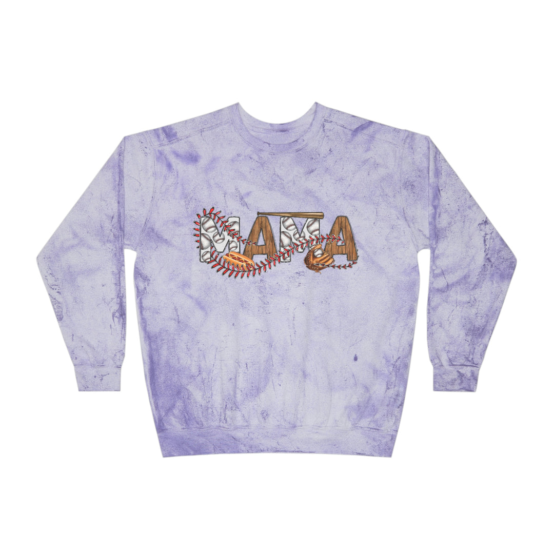 SOFTBALL MOM-Unisex Color Blast Crewneck Sweatshirt