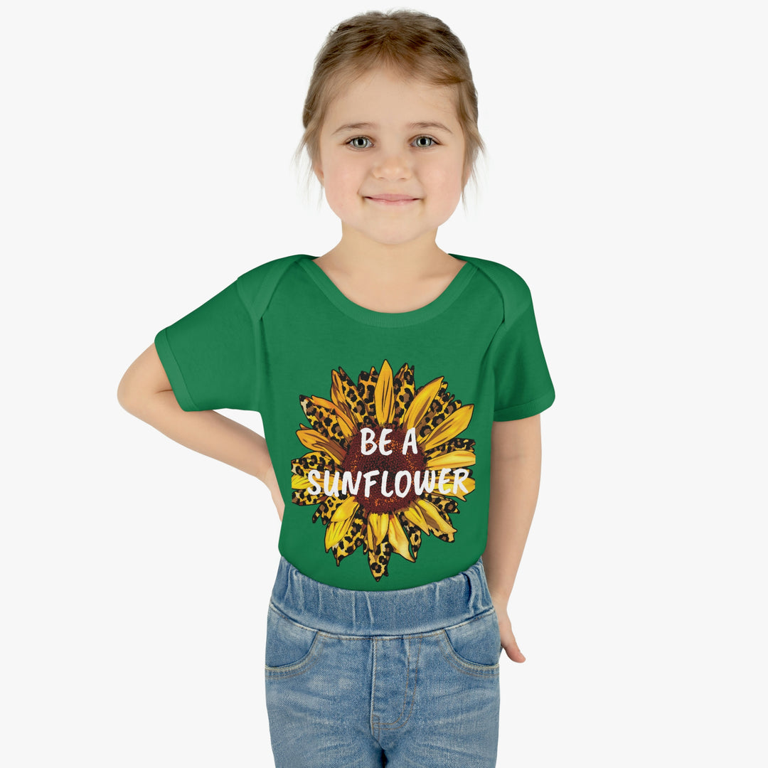 BE A SUNFLOWER-Infant Baby Rib Bodysuit