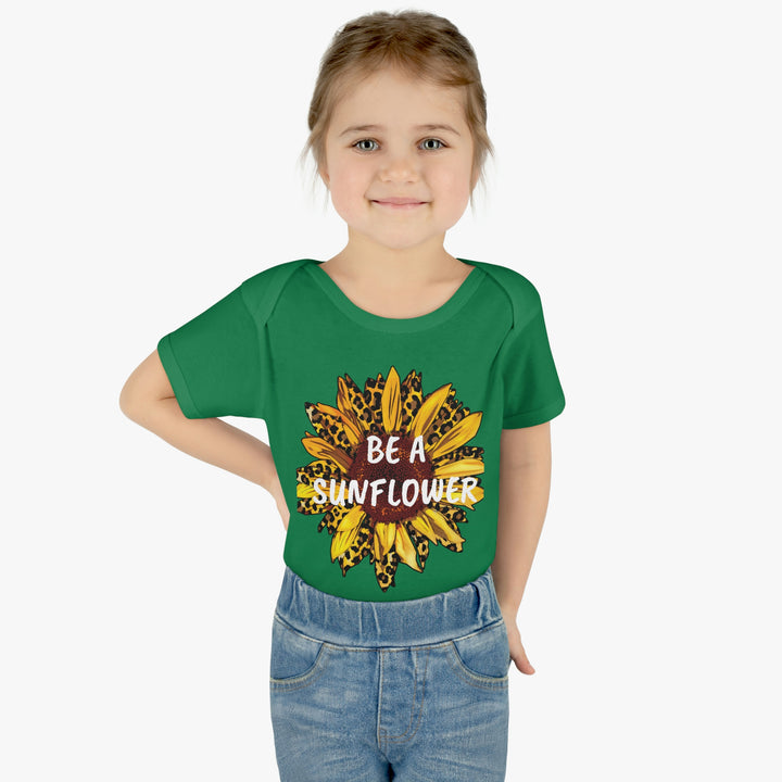 BE A SUNFLOWER-Infant Baby Rib Bodysuit
