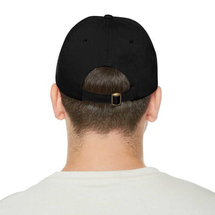 old cool Dad Hat with Leather Patch (Rectangle)