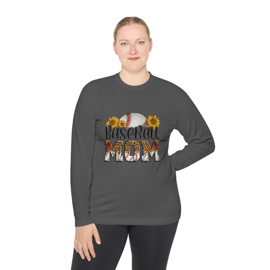 BASEBALL-MOM-Unisex Lightweight Long Sleeve Tee