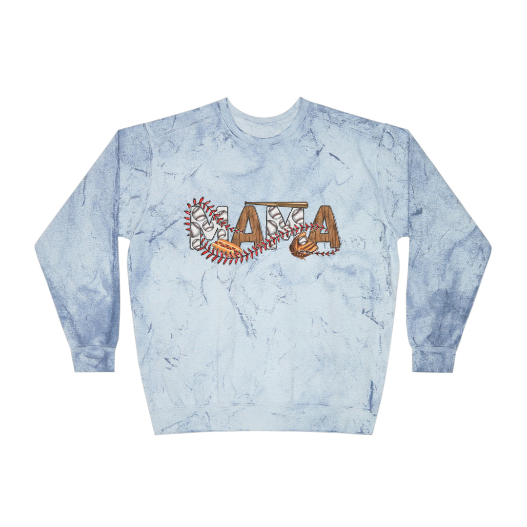 SOFTBALL MOM-Unisex Color Blast Crewneck Sweatshirt