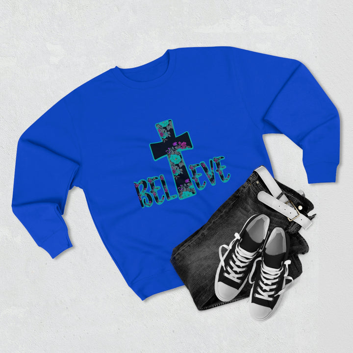 BELIEVE-Unisex Premium Crewneck Sweatshirt