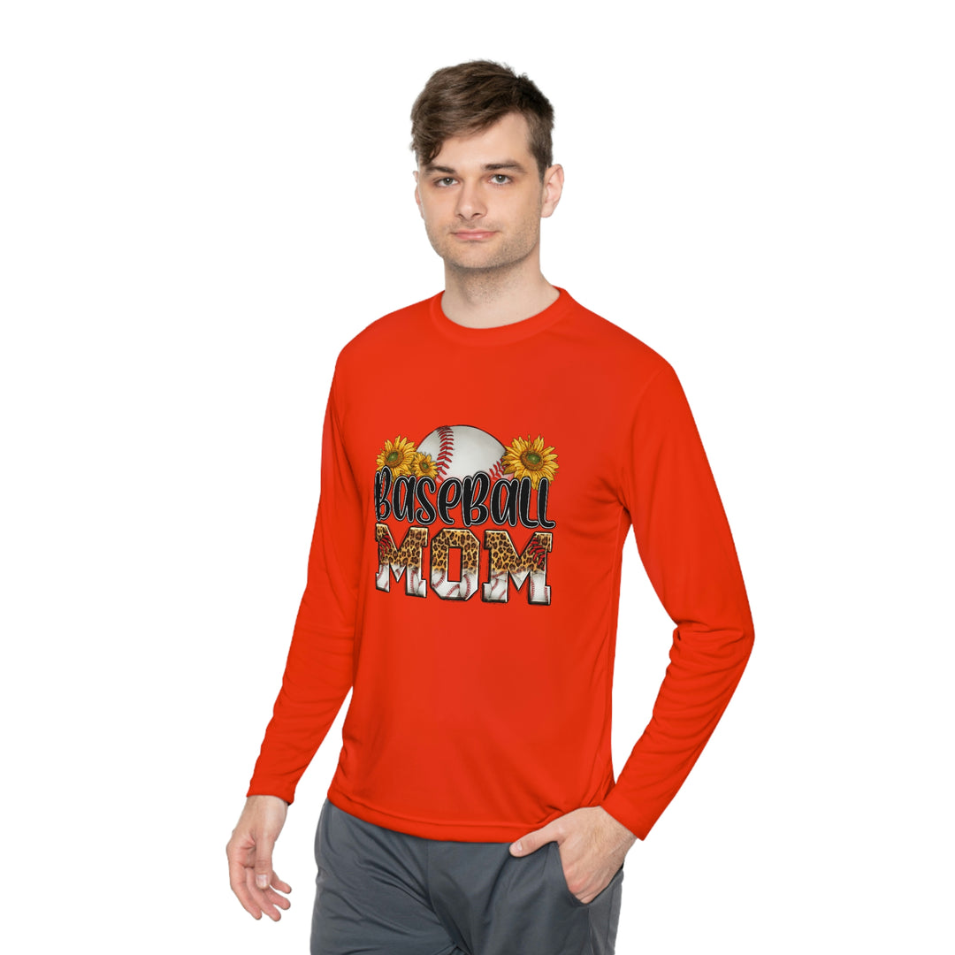 BASEBALL-MOM-Unisex Lightweight Long Sleeve Tee