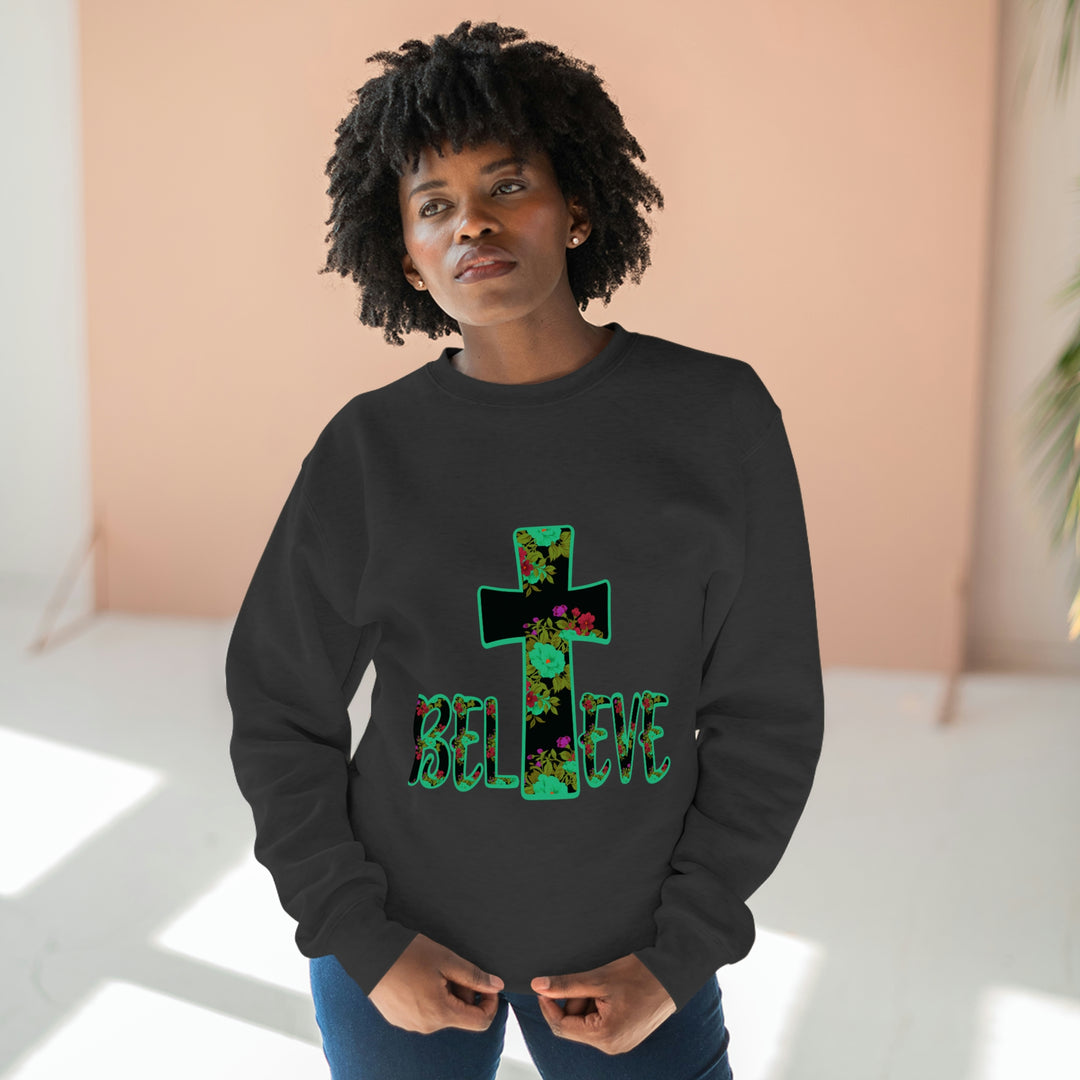 BELIEVE-Unisex Premium Crewneck Sweatshirt