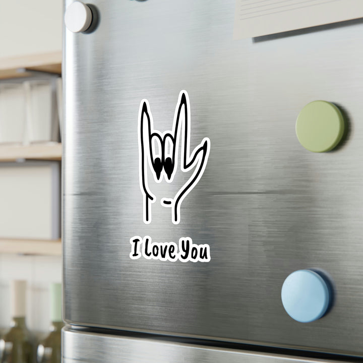 I LOVE YOU-Kiss-Cut Vinyl Decals