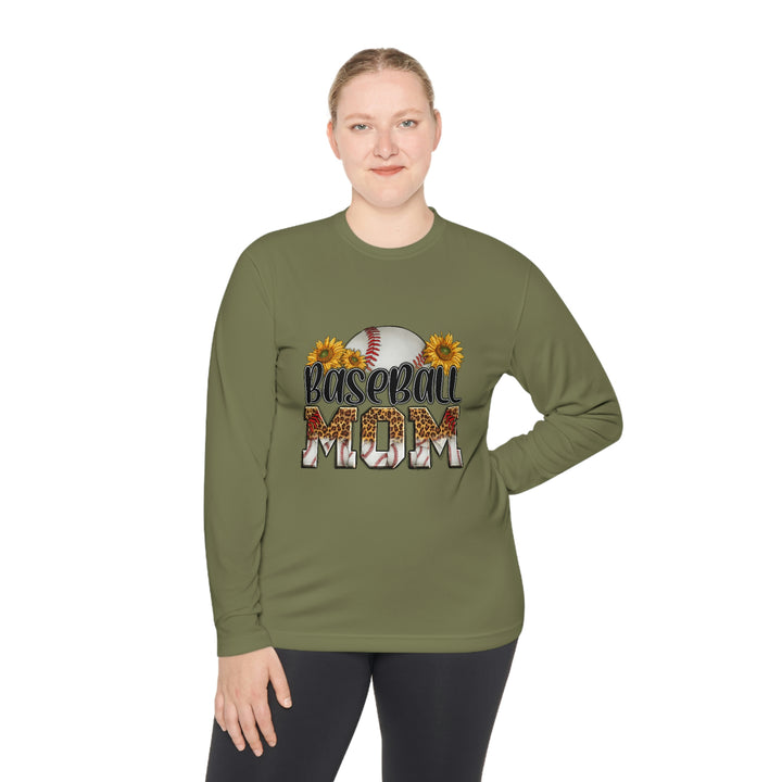 BASEBALL-MOM-Unisex Lightweight Long Sleeve Tee
