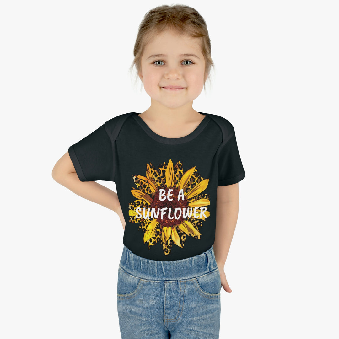 BE A SUNFLOWER-Infant Baby Rib Bodysuit