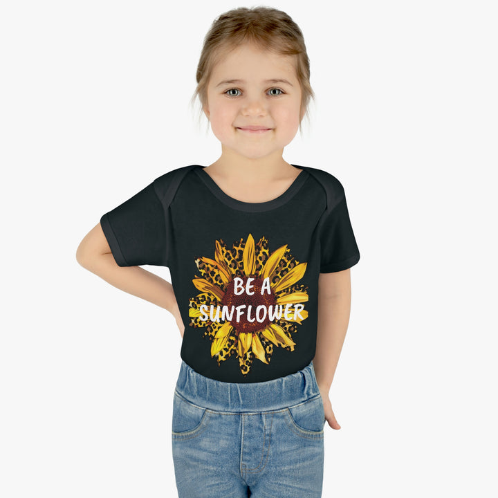 BE A SUNFLOWER-Infant Baby Rib Bodysuit