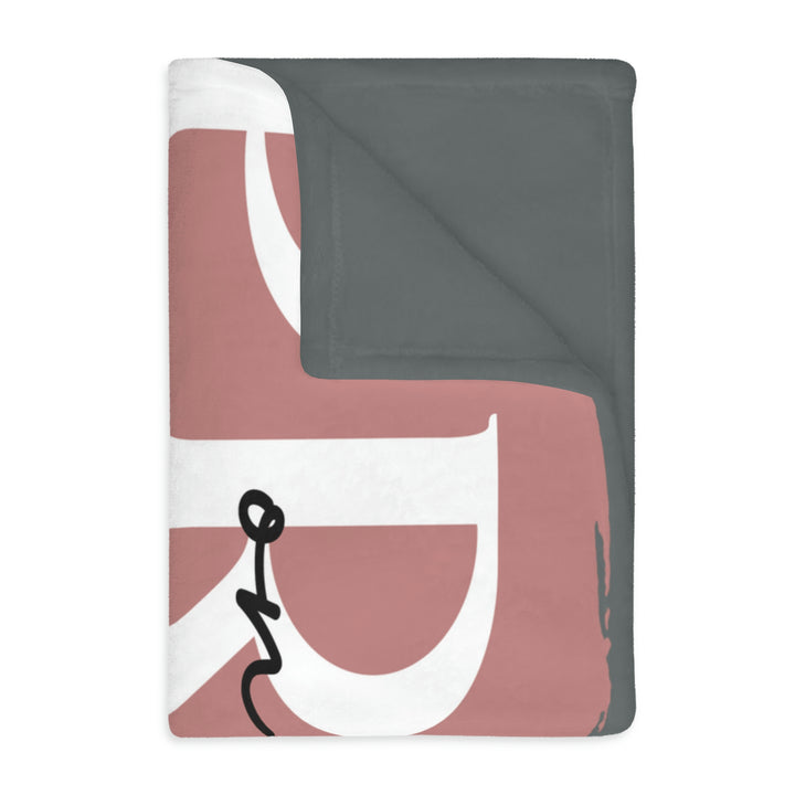 PRAY-Velveteen Minky Blanket (Two-sided print)