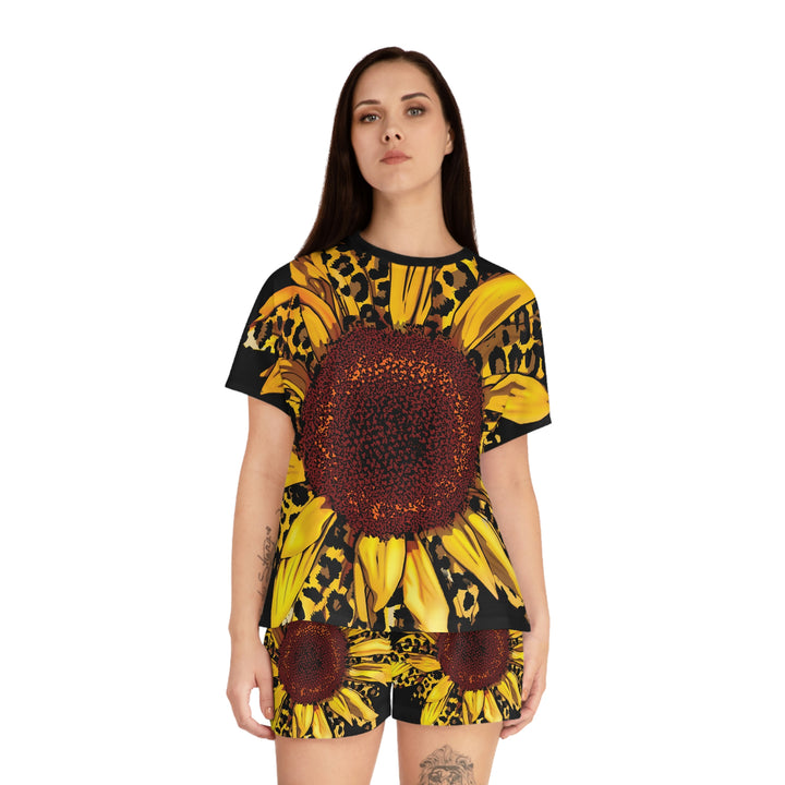 SUNFLOWER-Women's Short Pajama Set (AOP)