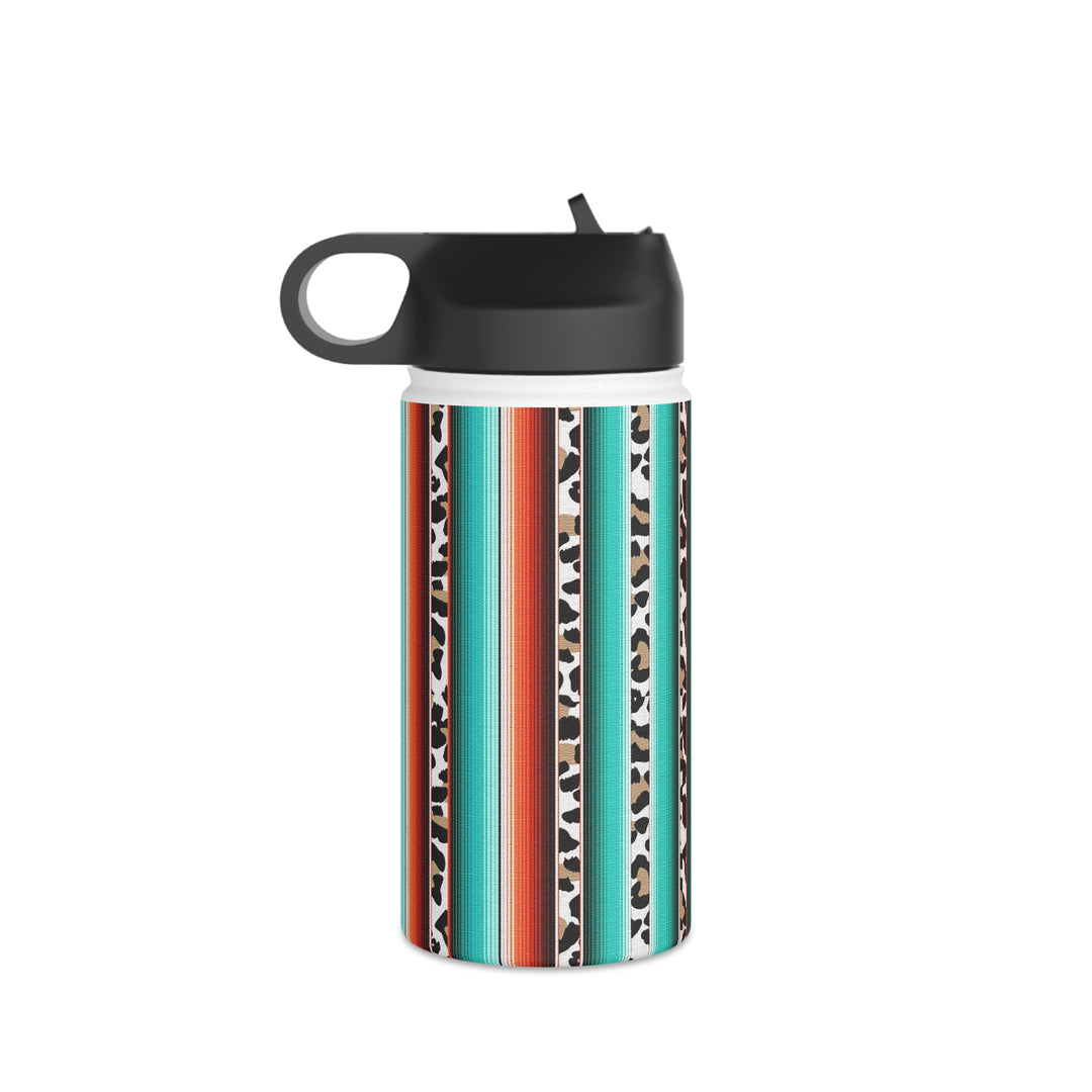 green leopard-Stainless Steel Water Bottle, Standard Lid